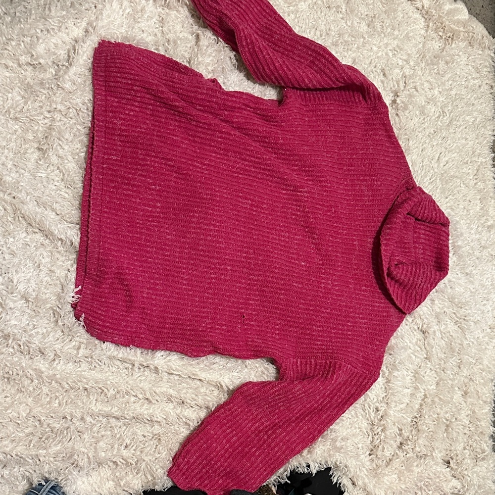 Urban Outfitters Fuchsia Cowl Neck Sweater